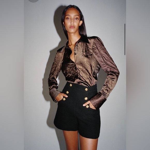 Zara Tweed Shorts - Picture 2 of 5